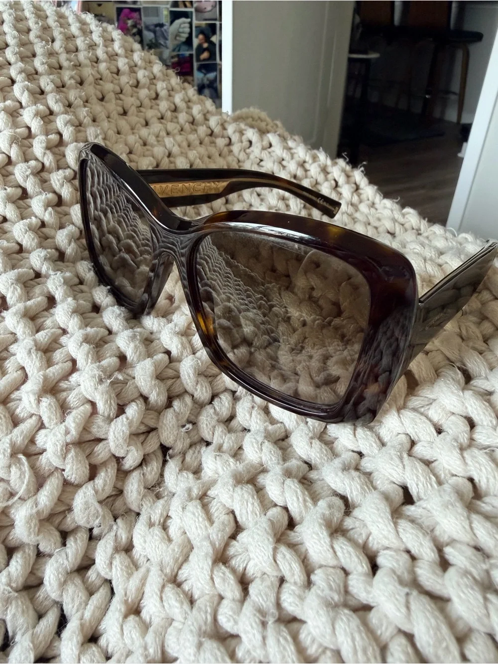 GIVENCHY Brown Oversized Women's Sunglasses